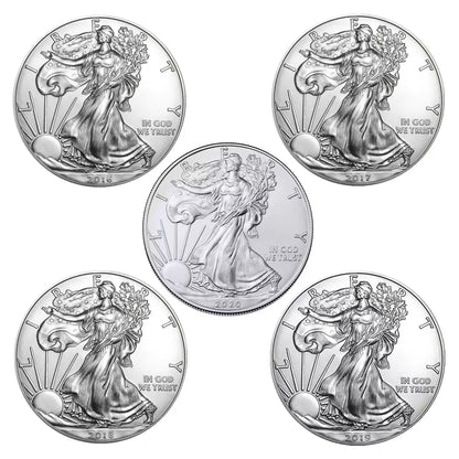 14 PCS 1 oz American Silver Eagle BU 【2011-2024】